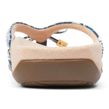 Bella Toe Post Sandal - Blue Palm