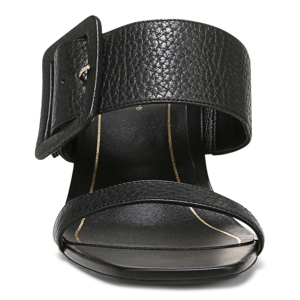 Brookell Heeled Sandal - Black Leather