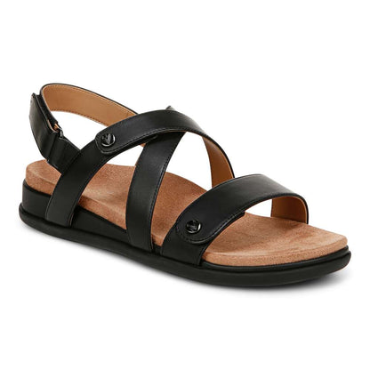 Cypress Backstrap Sandal - Black Leather