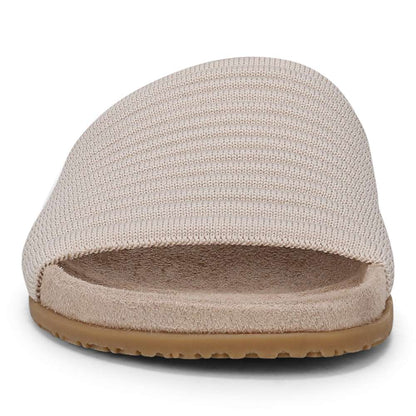Evie Knit Slide Sandal - Cream