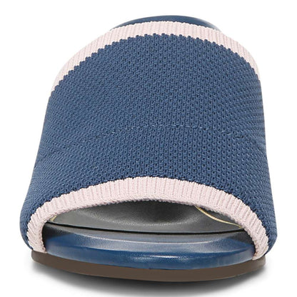 Fleur Heeled Sandal - Dark Blue