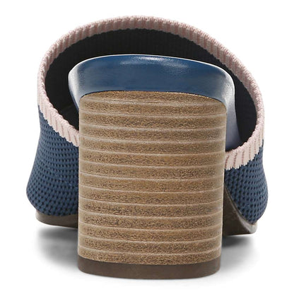 Fleur Heeled Sandal - Dark Blue