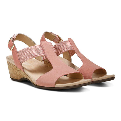 Kaytie Wedge Sandal - Terracotta