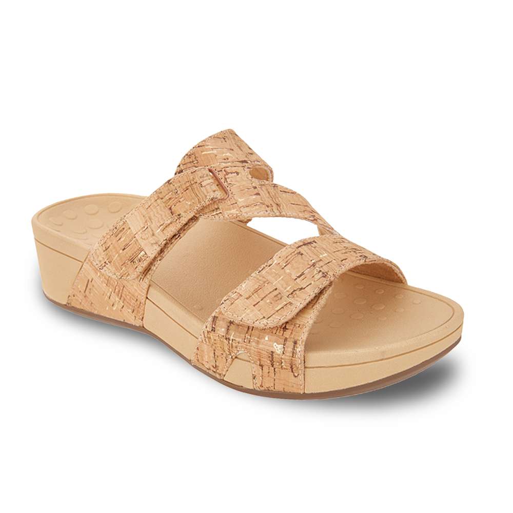 Kyla Platform Sandal - Gold Cork
