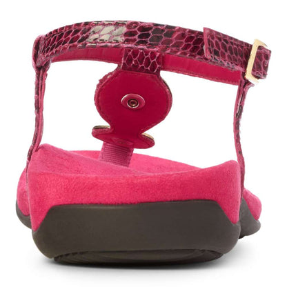 Lizbeth Sandal - Raspberry Snake