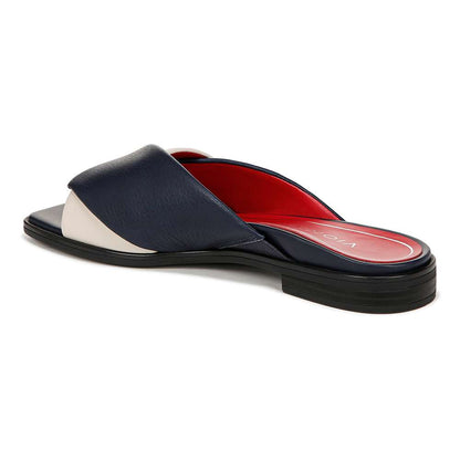 Miramar Slide Sandal - Navy/Cream