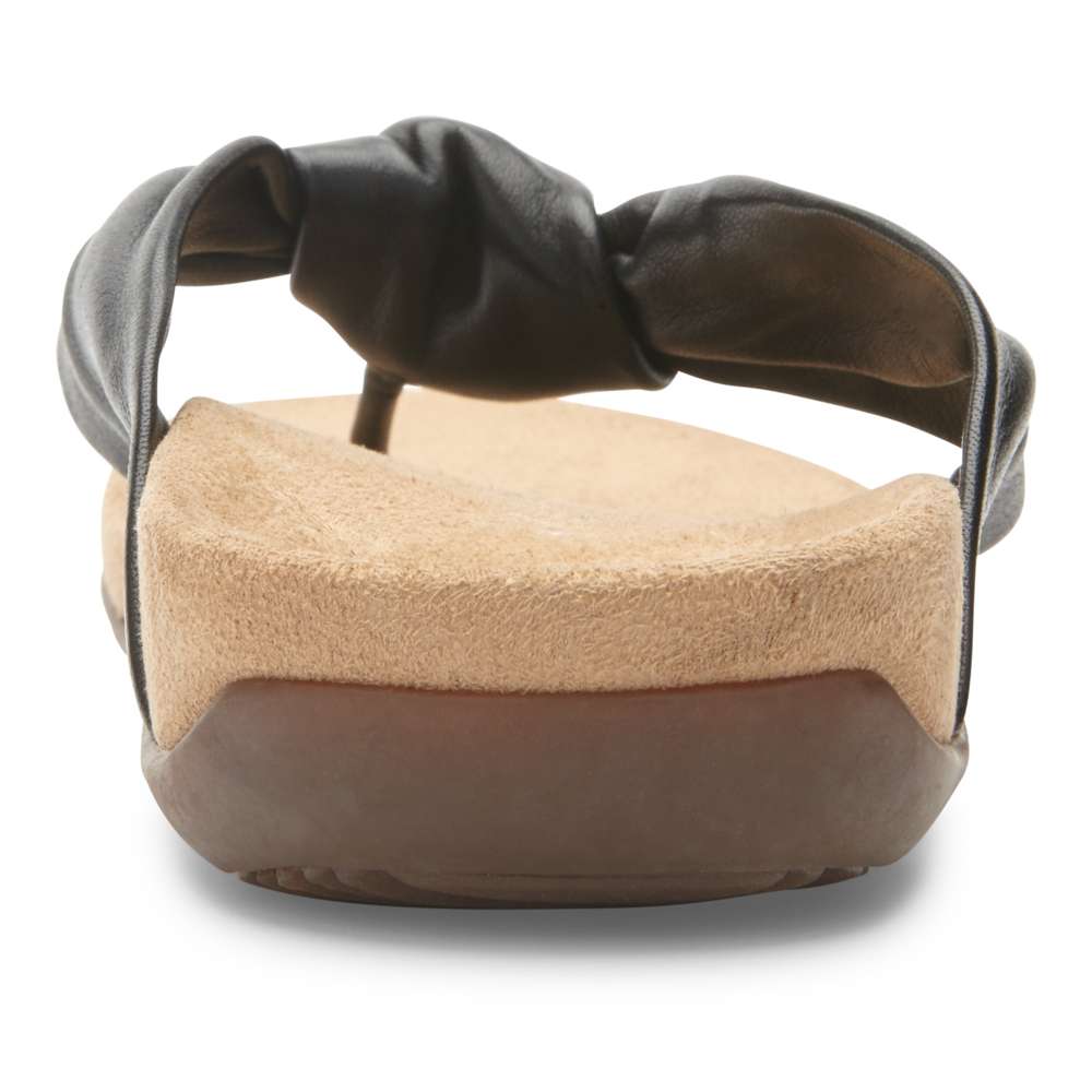 Pippa Toe Post Sandal - Black