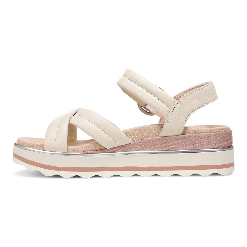 Reyna Flatform Sandal - Cream