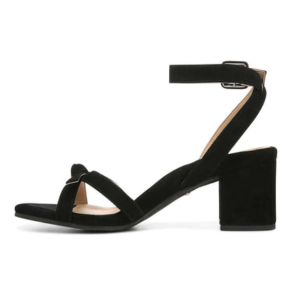 Rosabel Heeled Sandal - Black Suede