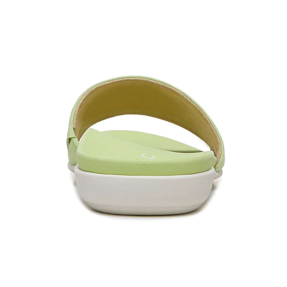 Val Slide Sandal - Pale Lime