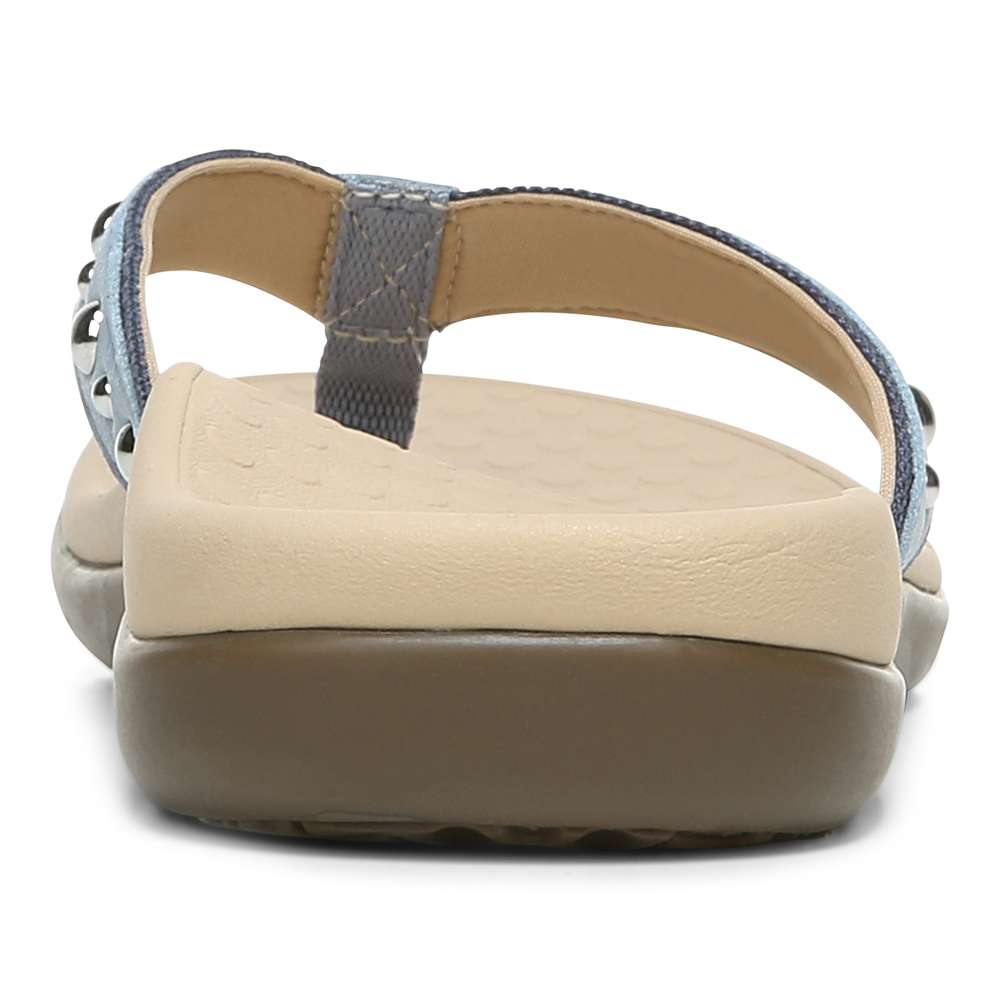 Vanessa Toe Post Sandal - Light Blue