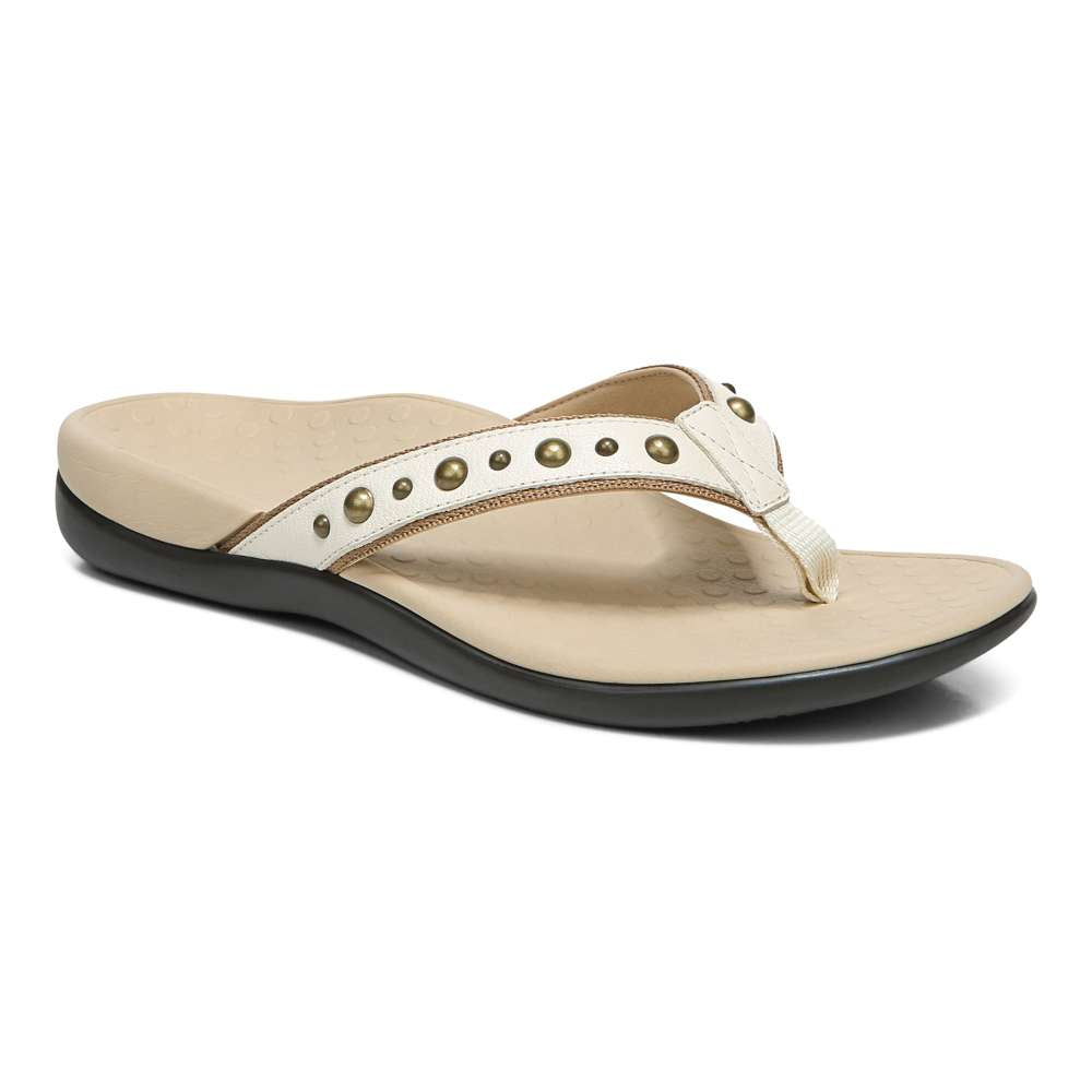 Vanessa Toe Post Sandal - Cream