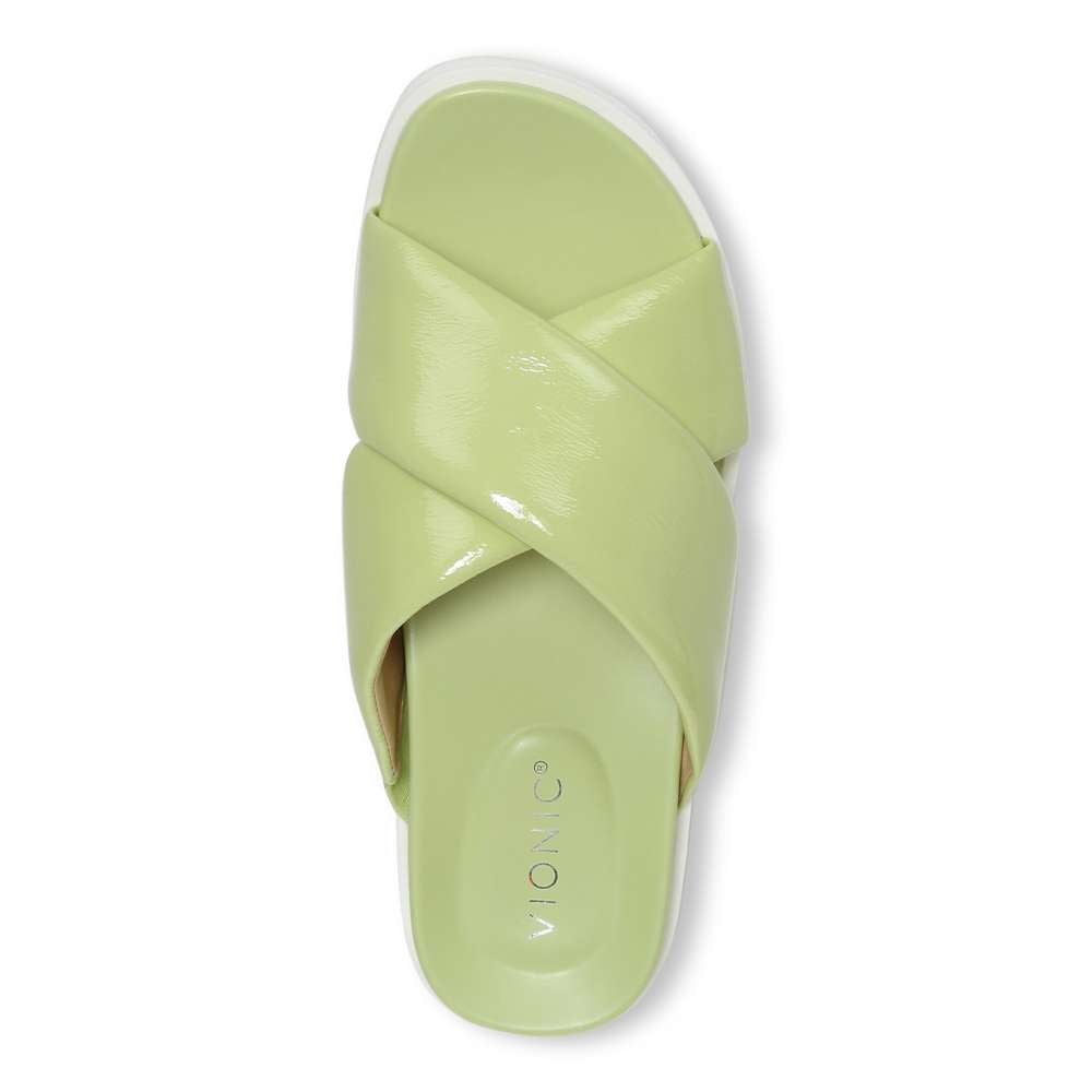 Vesta Flatform Lug Sandal - Pale Lime
