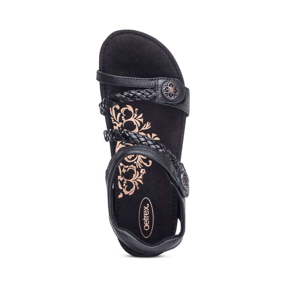 Jillian Braided Sandal - Black