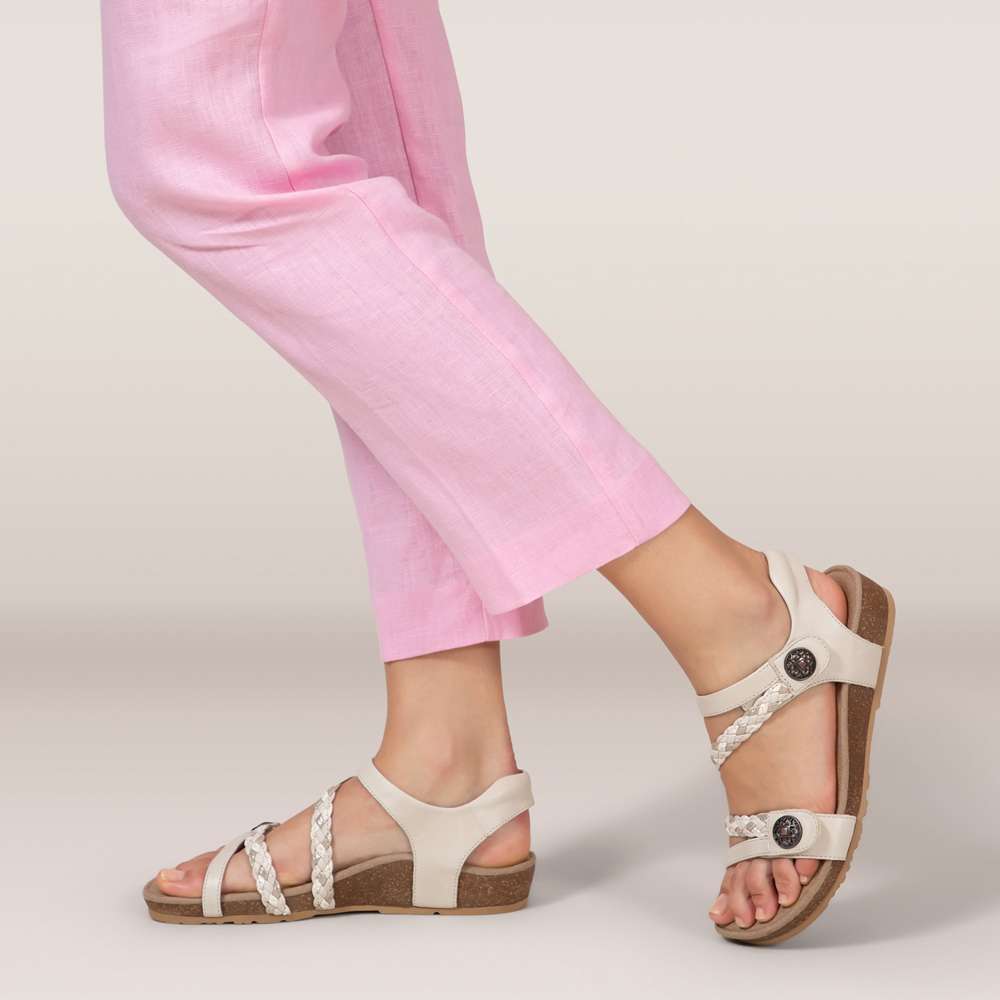 Jillian Braided Sandal - Ivory
