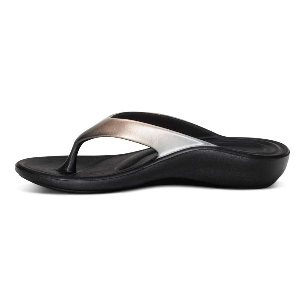 Maui Women's Toe Post Sandal - Metallic Ombre