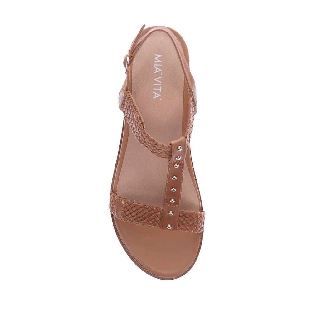 Olympia Adjustable Sandal - Pebble