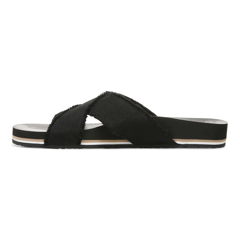 Panama Beach Slide - Black Canvas