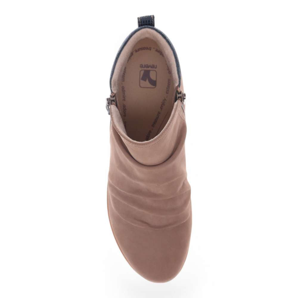 Plymouth Boot - Toffee Nubuck/Navy Lizard