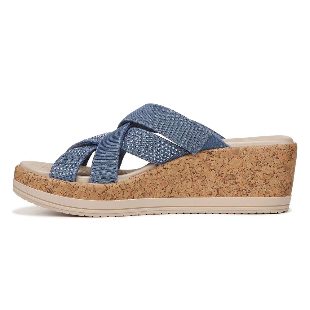 Reign Wedge Sandal - Elemental Blue