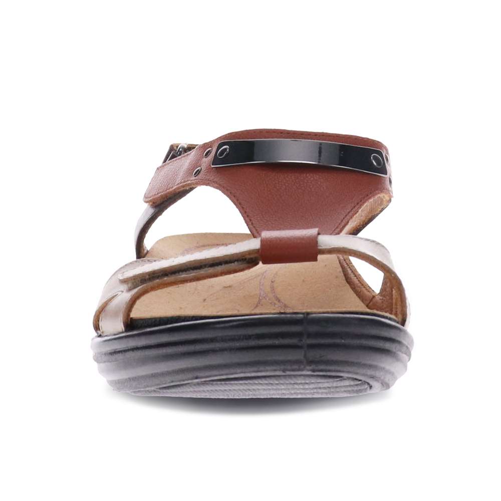 Santa Monica Sandal - Coffee Metallic
