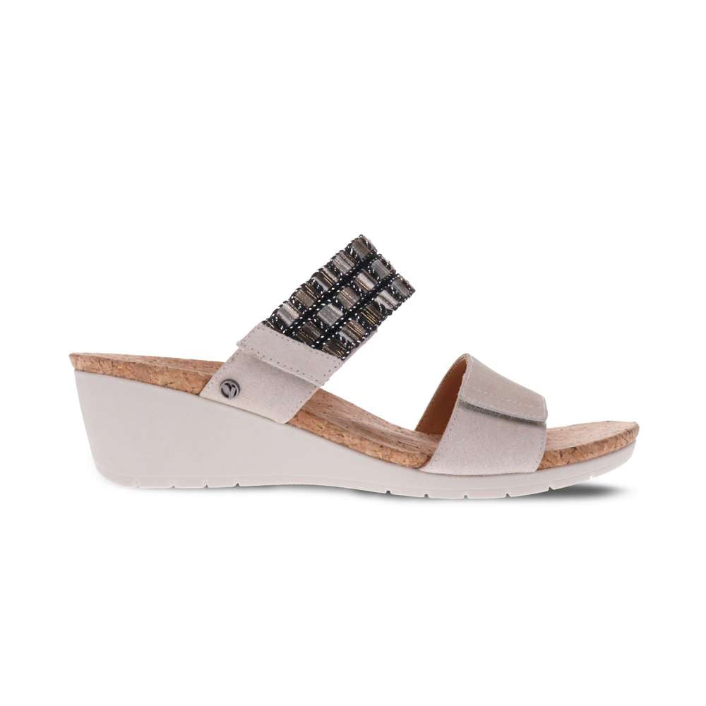 Sorrento Wedge - Pebble